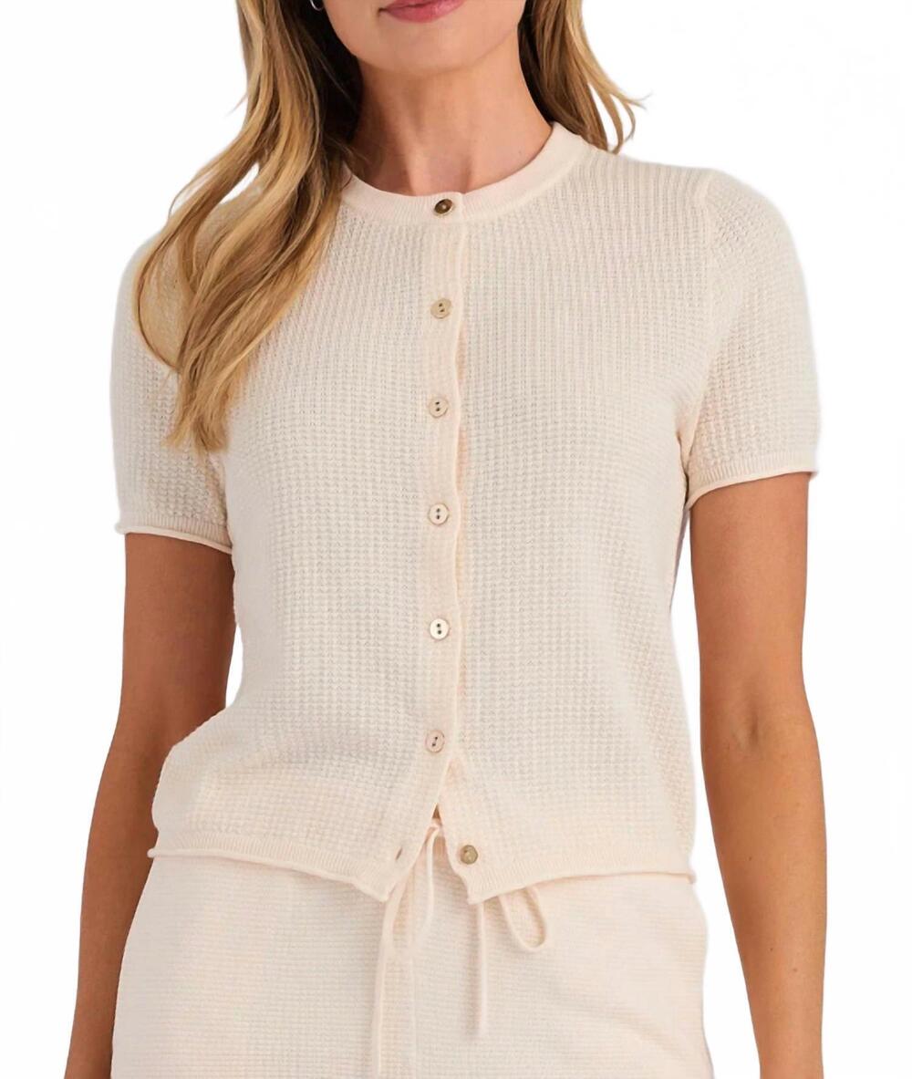 NEW STITCHES & STRIPES devoe top in cream - Picture 2 of 2